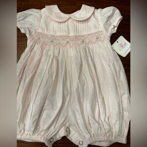 Baby Sen by Remember Nguyen smocked bubble. Newborn.